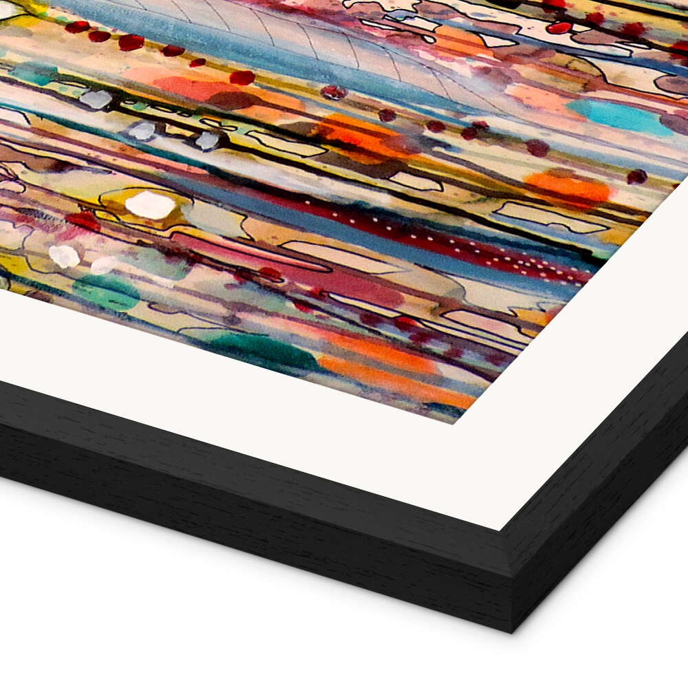 Veressa The Passage of Life Wall Art Print - Soft Abstract Square Poster by Sylvie Demers