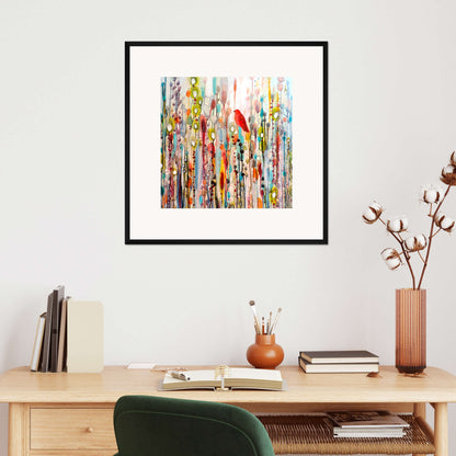 Veressa The Passage of Life Wall Art Print - Soft Abstract Square Poster by Sylvie Demers