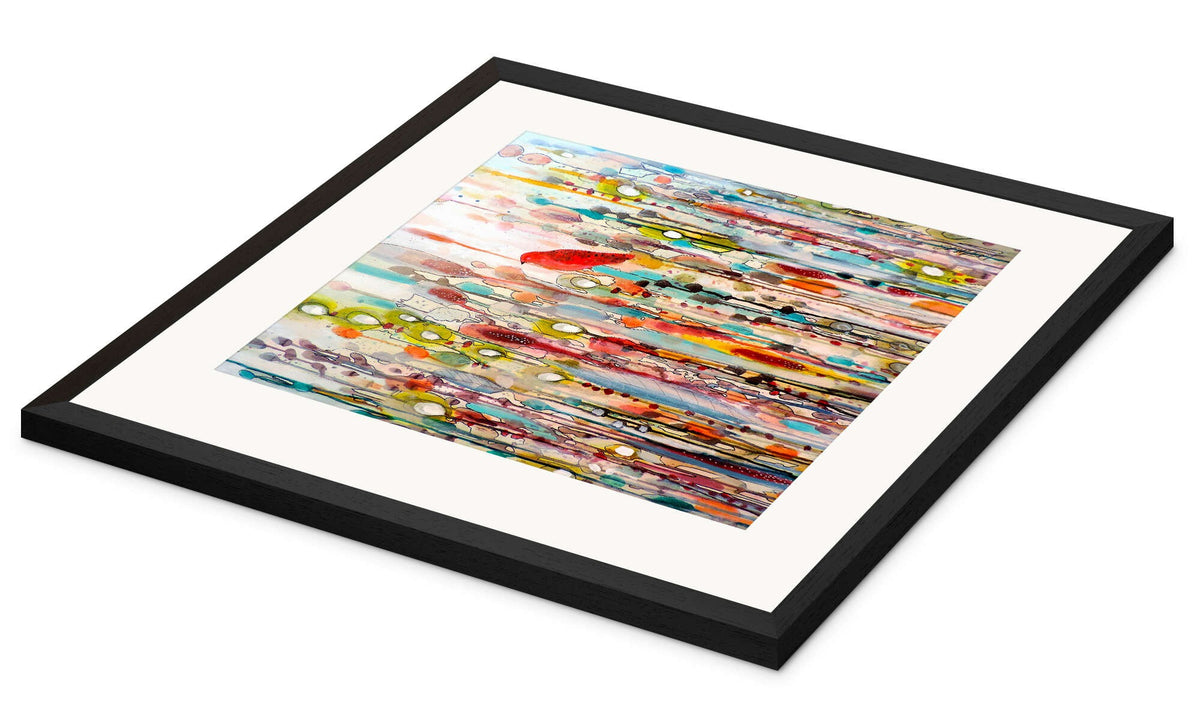 Veressa The Passage of Life Wall Art Print - Soft Abstract Square Poster by Sylvie Demers